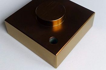 Titan Grade 5 anodisiert braun geschliffen poliert gefrÃ¤st